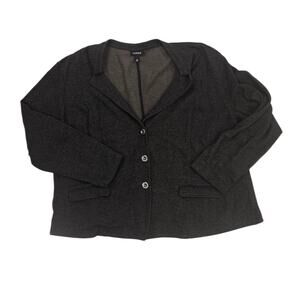 Long Sleeve Torrid Women's Fleece blazer dark brown poly/cotton blend Size 4X